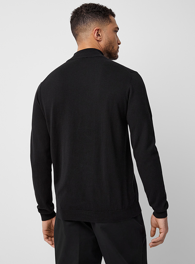 TENCEL™ modal and organic cotton mock-neck sweater | Le 31 | Men's
