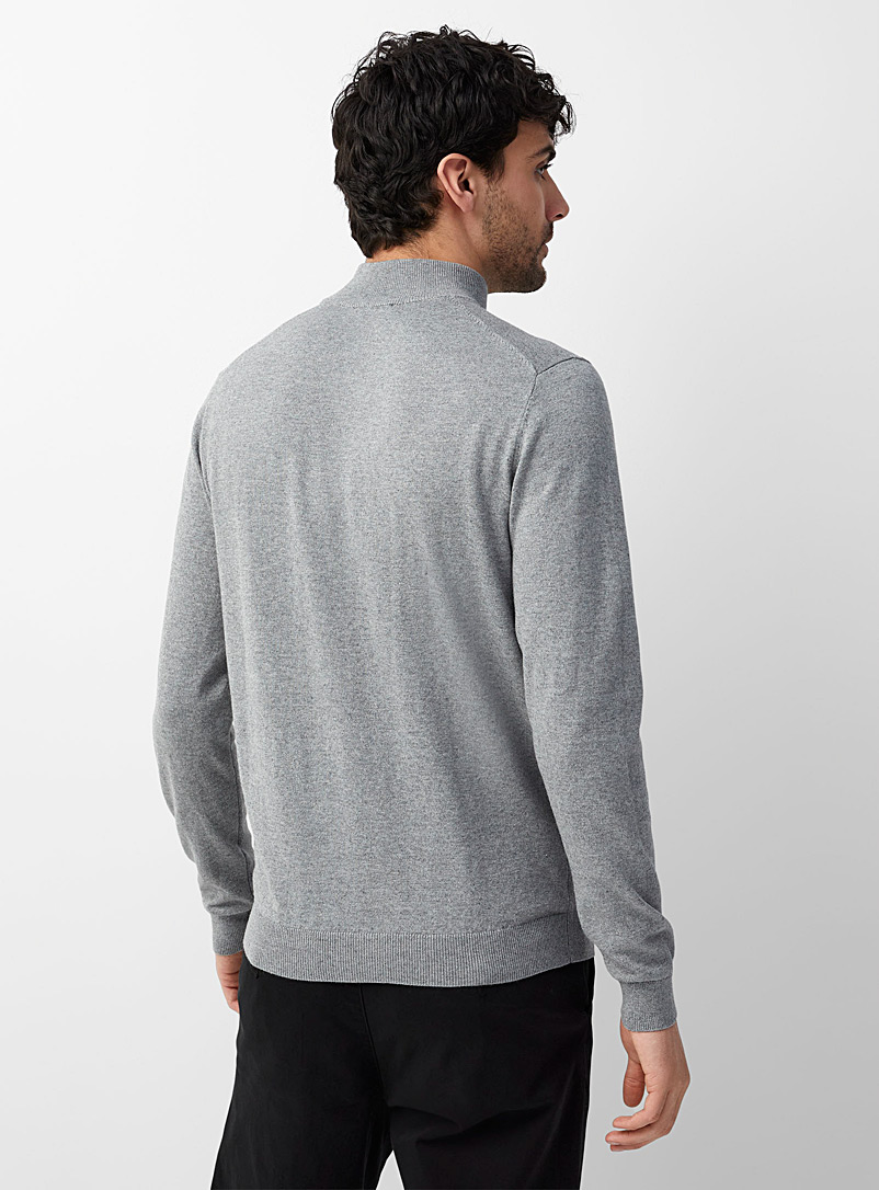 TENCEL™ modal and organic cotton mock-neck sweater | Le 31 | Men's