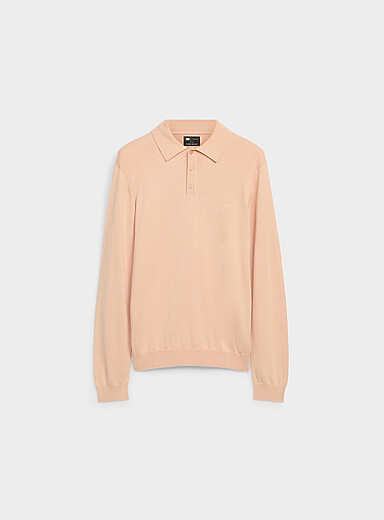 Le 31 Black Modal-blend polo sweater for men