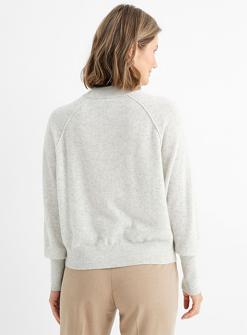 Contemporaine Sand Recycled cashmere raglan sweater for women