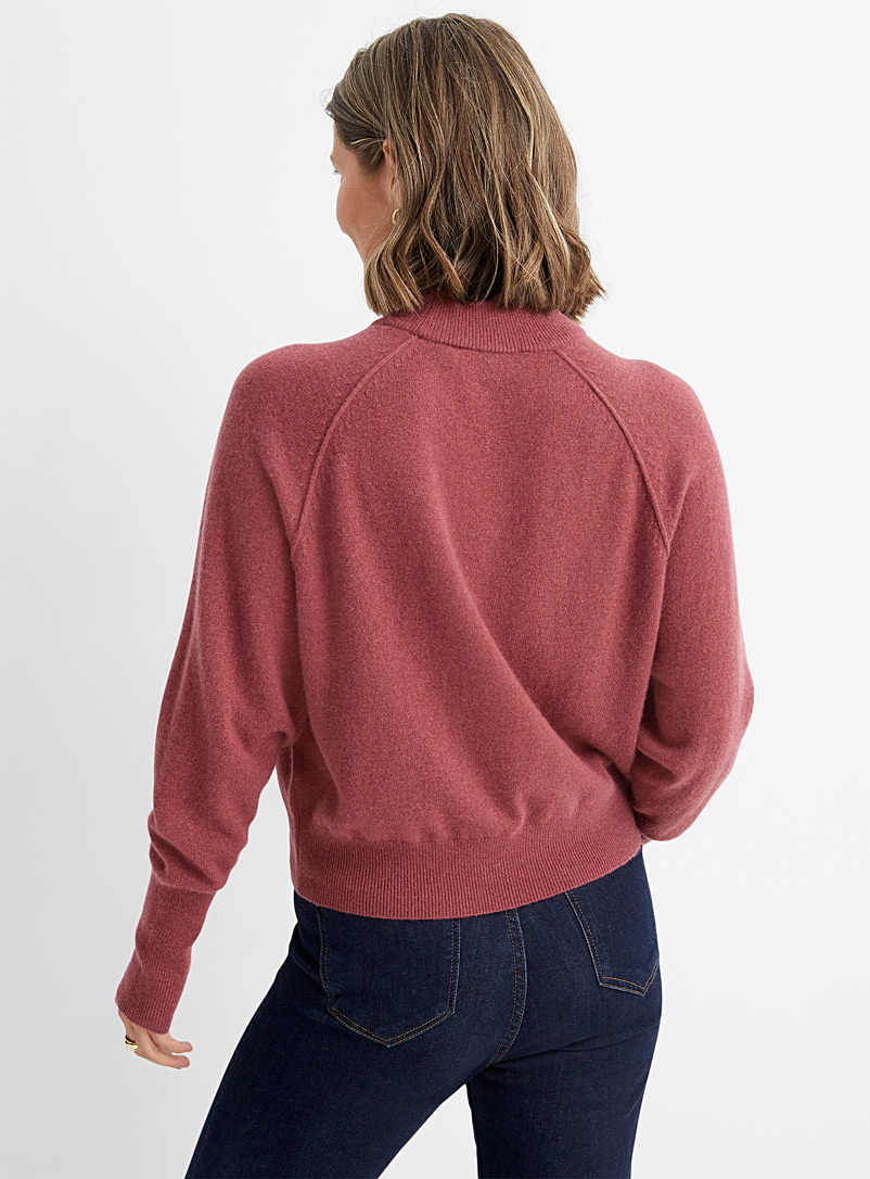 Contemporaine Sand Recycled cashmere raglan sweater for women