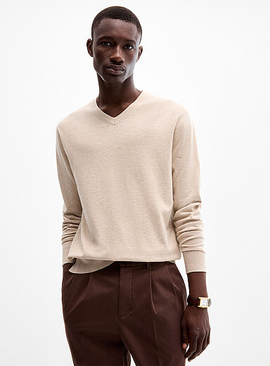 Minimalist V-neck sweater