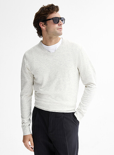 Minimalist V-neck sweater