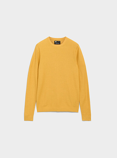 Le 31: Le chandail rayure ottoman Jaune dor&eacute; pour homme