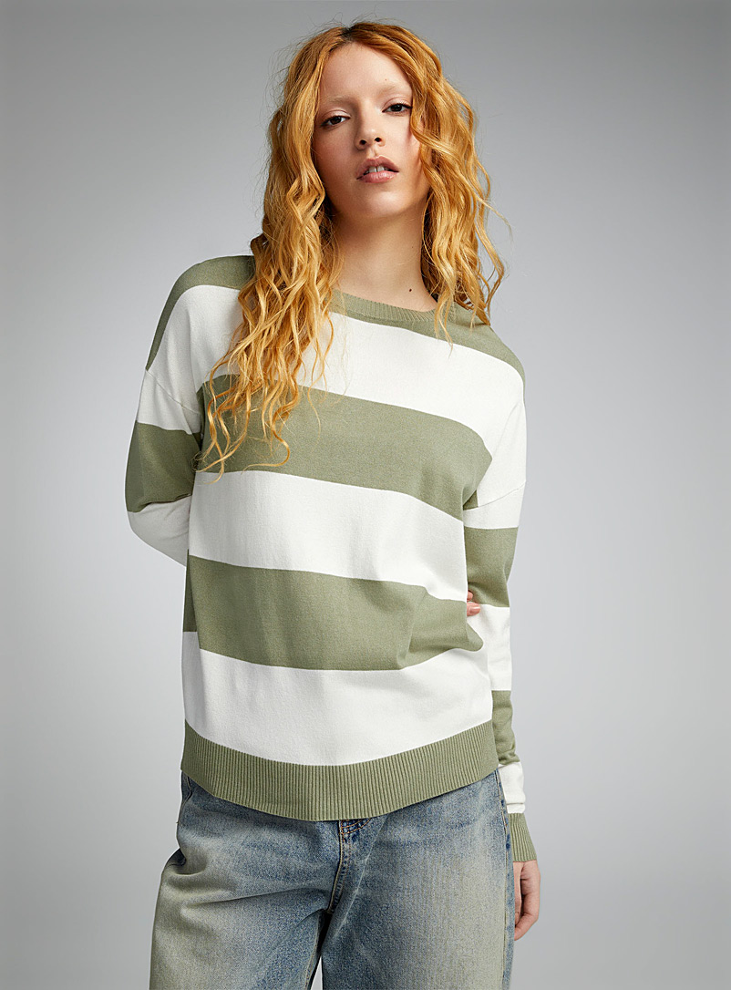 Twik Assorted Block stripes sweater for women