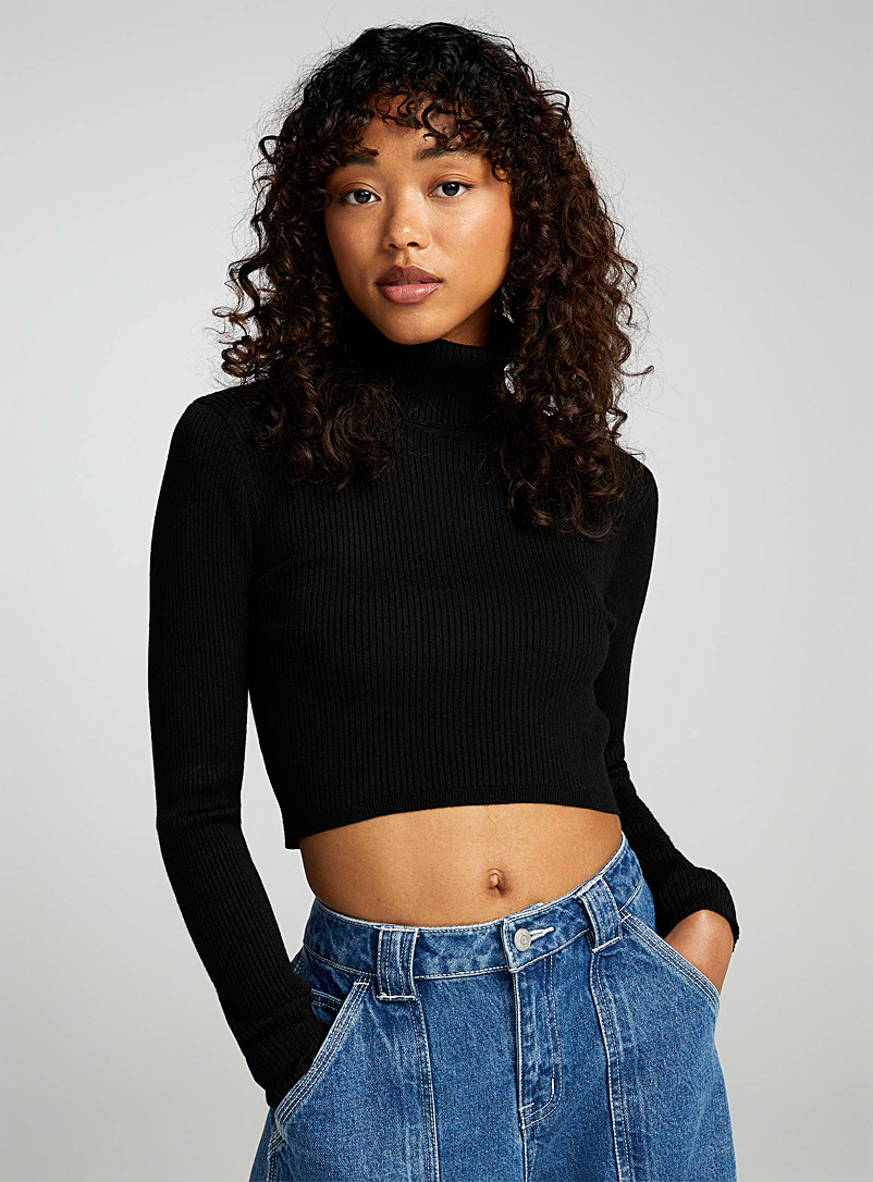  Sweaters for Women - Ribbed Fitted Turtleneck Sweater