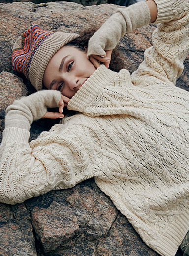 Smartwool Haut à col roulé en laine mérinos thermique - Femme