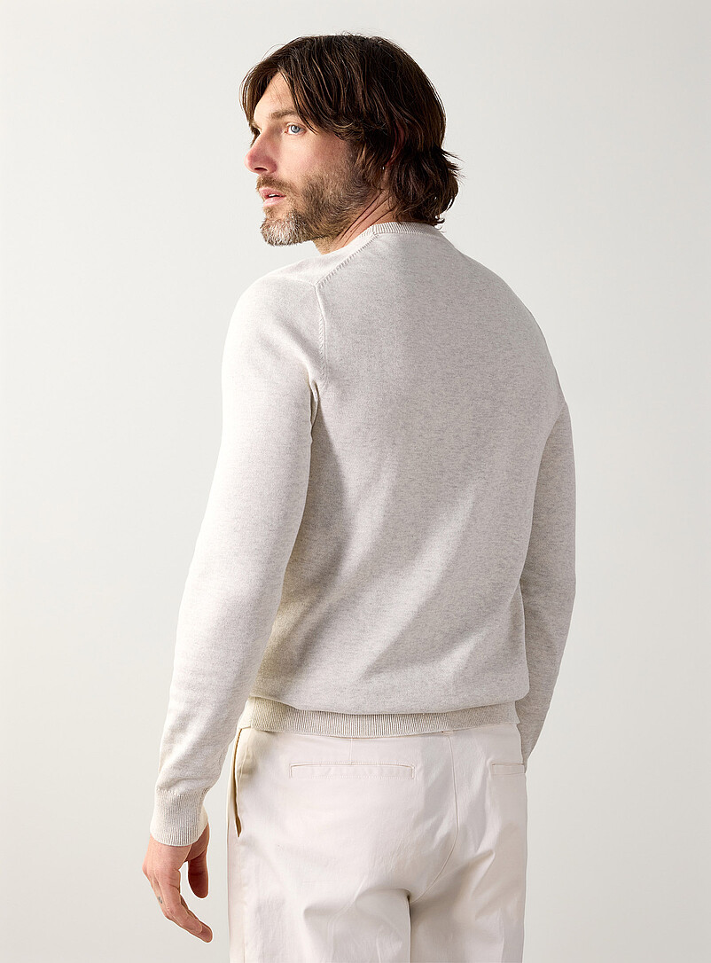 Le 31: Le chandail col rond &eacute;pur&eacute; Marine pour homme