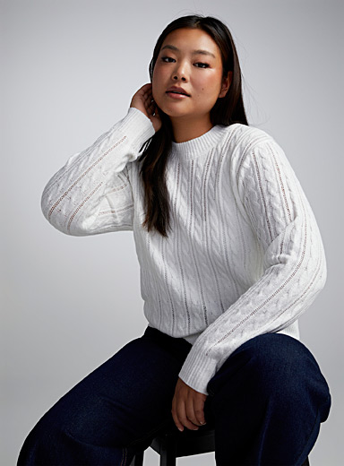 Cables and openwork sweater | Twik | Shop Women's Turtlenecks and Mock ...