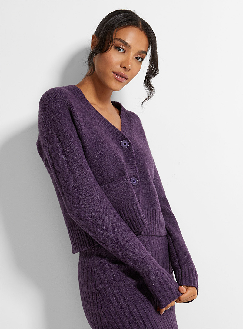Patch pockets relaxed cardigan | Icône | Shop Women's Cardigans