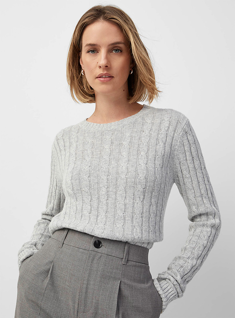 Cables crew-neck sweater | Contemporaine | Shop Women's Sweaters and ...