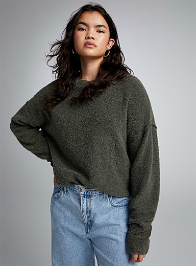 Bouclé knit boxy-fit sweater | Twik | Shop Women's Sweaters and ...