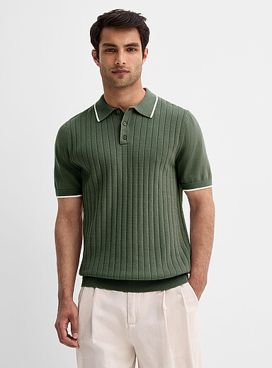 Wide-rib knit polo | Le 31 | | Simons