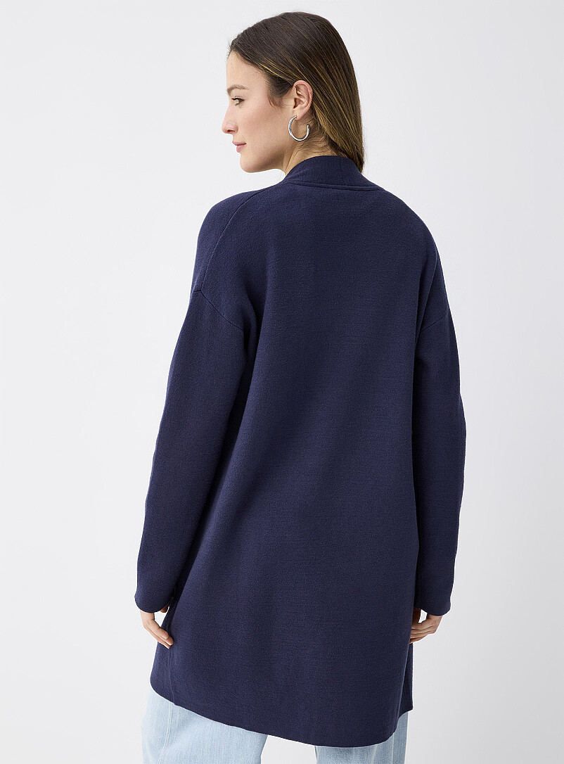 Twik Chocolate/Espresso Long patch-pocket cardigan for women