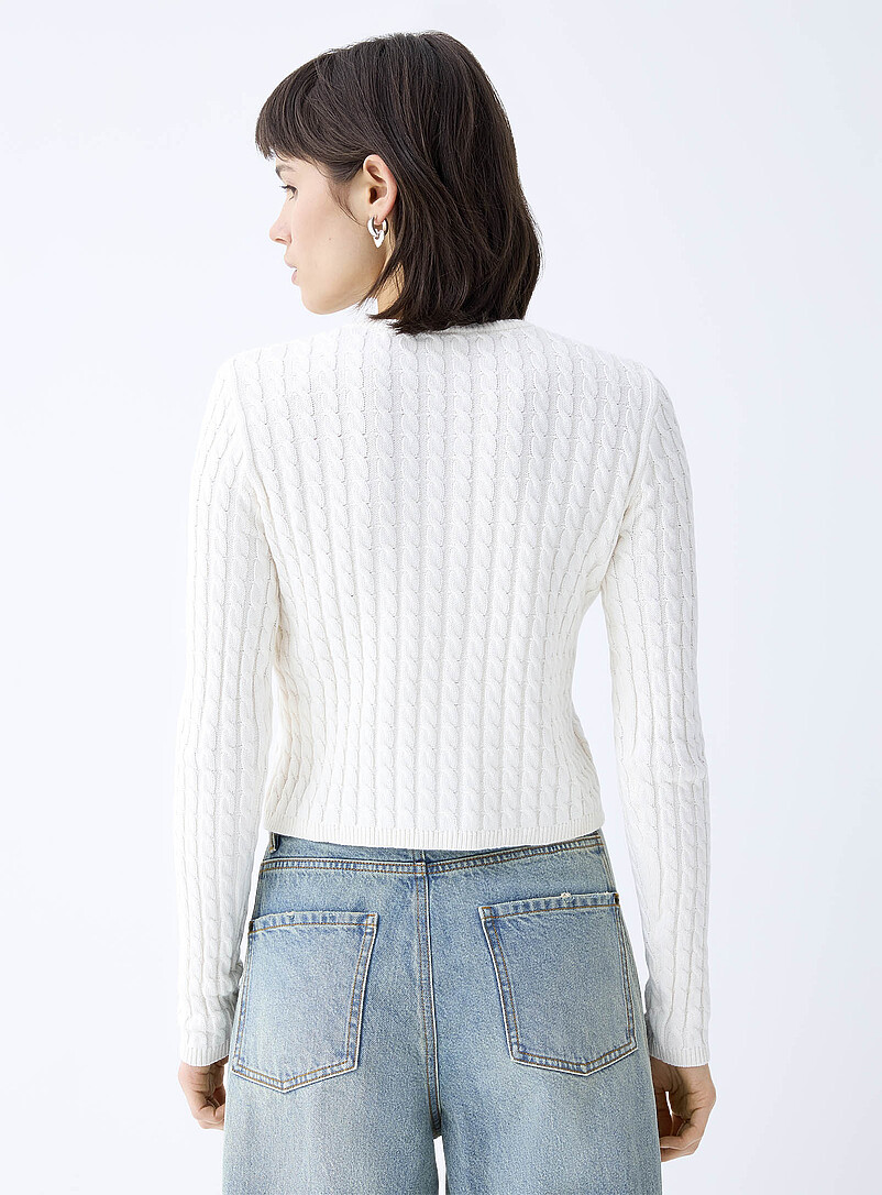 Twik: Le cardigan court minic&acirc;bles Rose p&ecirc;che pour femme