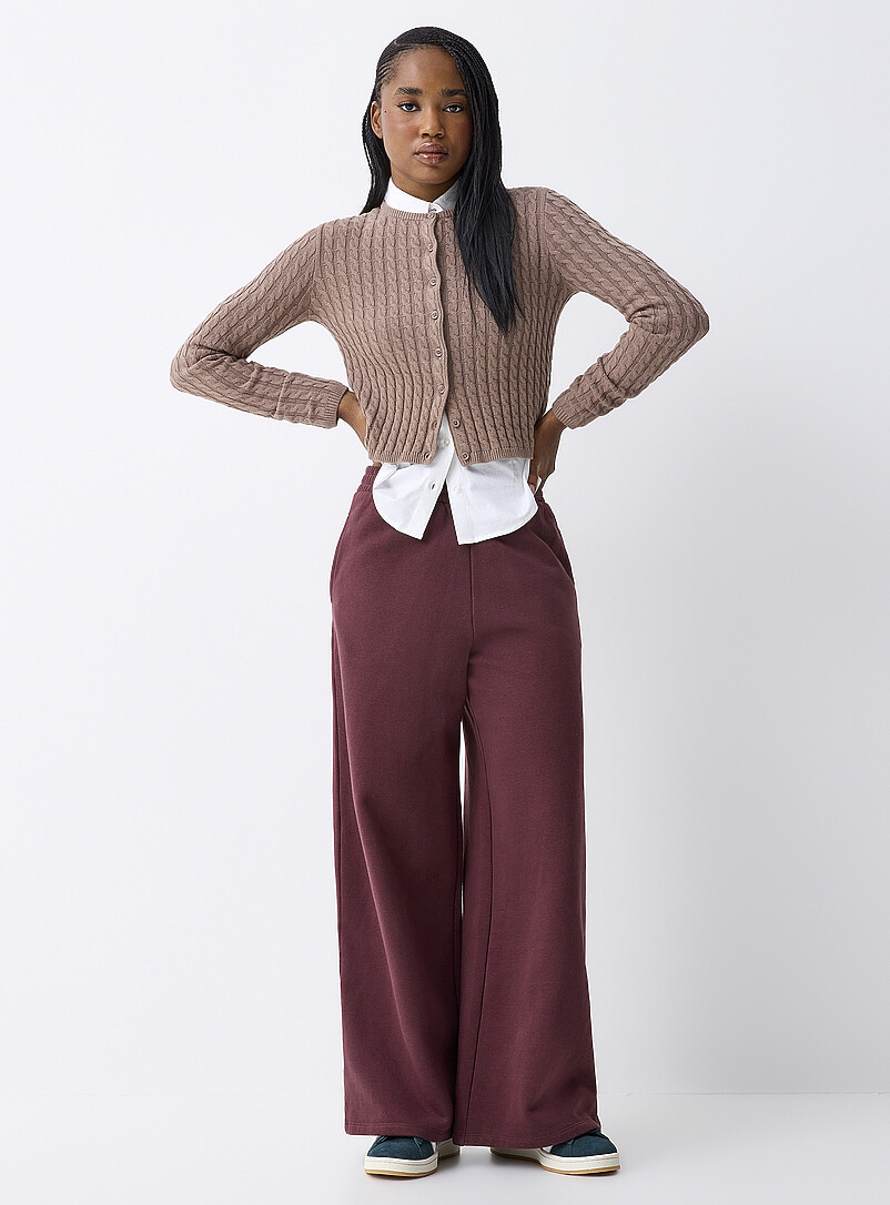 Twik: Le cardigan court minic&acirc;bles Rose p&ecirc;che pour femme