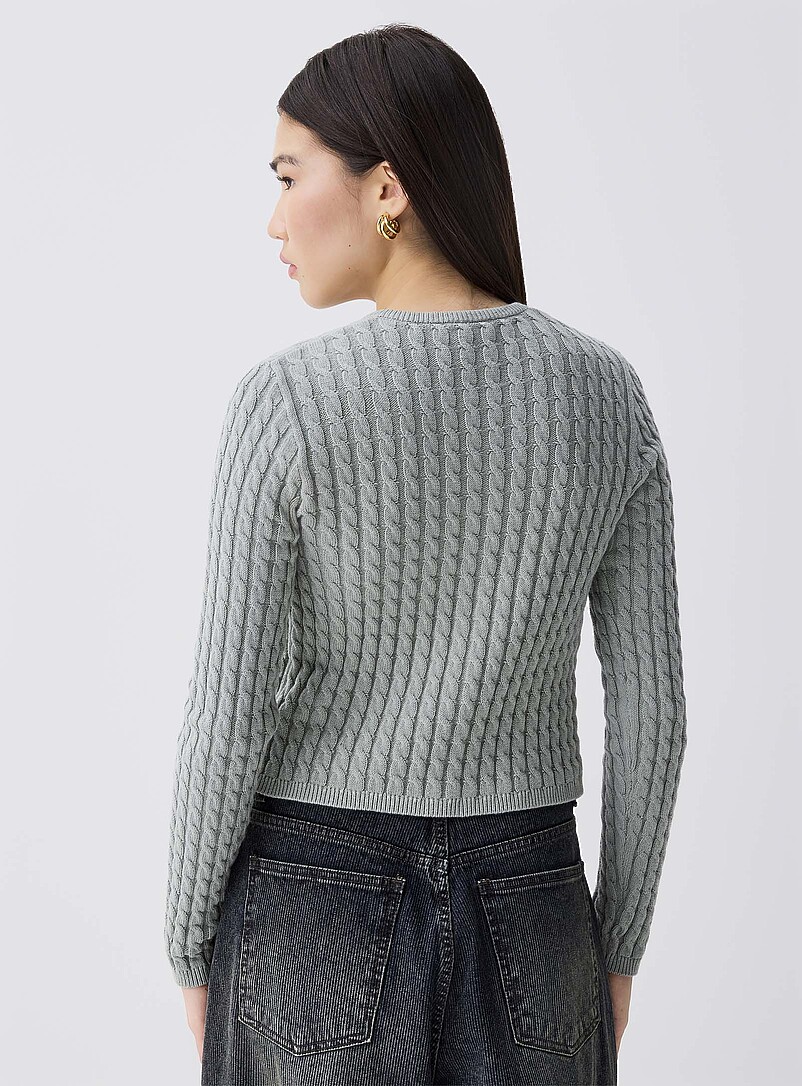 Twik: Le cardigan court minic&acirc;bles Rose p&ecirc;che pour femme