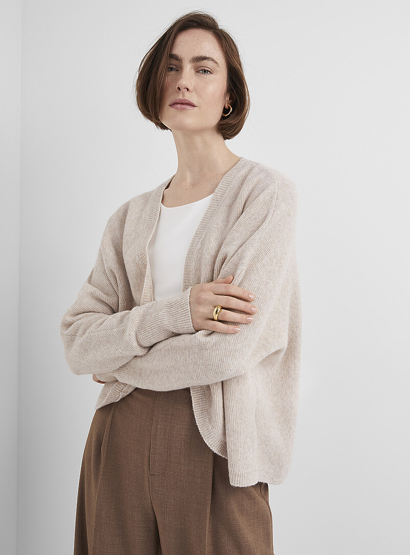 Cardigan à Capuche Femme Décontracté - Imprimé, Col Rond, Manches Longues, Polyester - 9