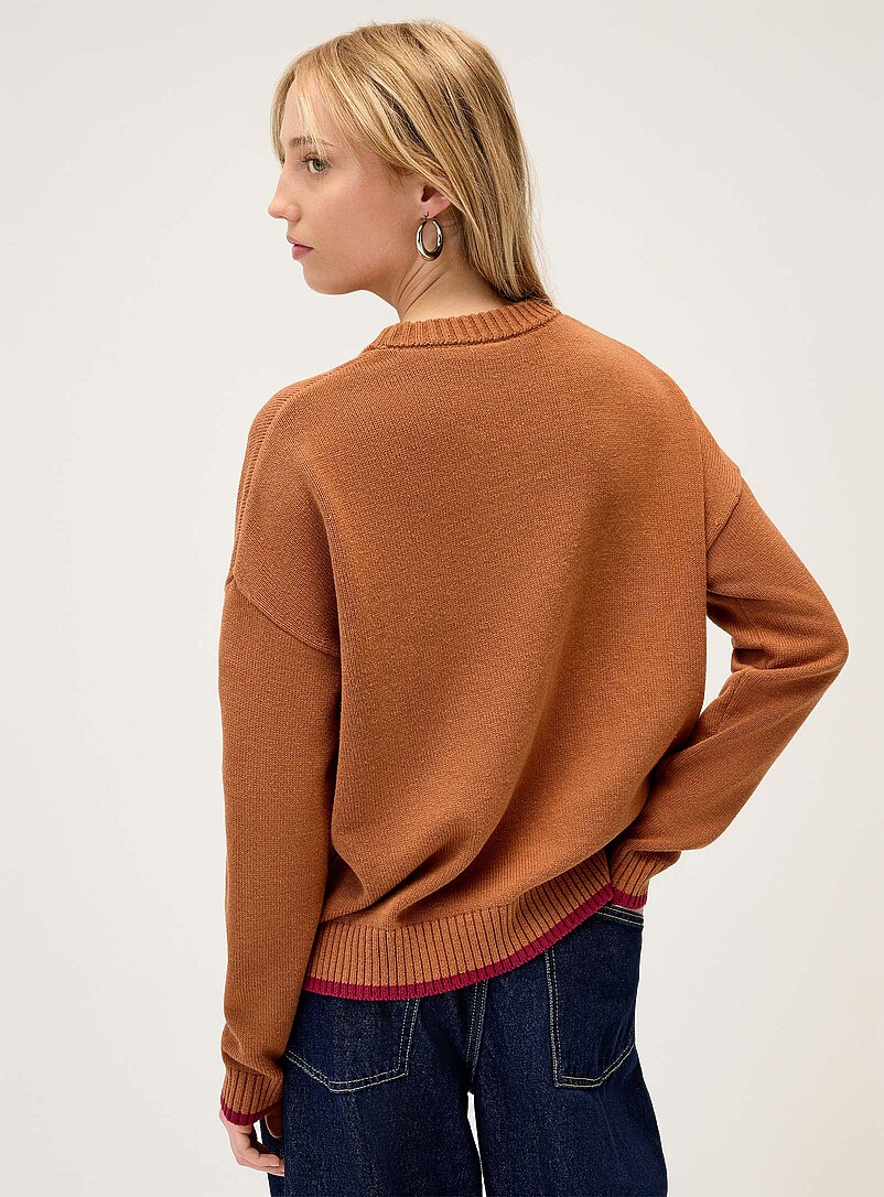 Playful embroidery sweater | Twik | Stripes & Patterns | Simons