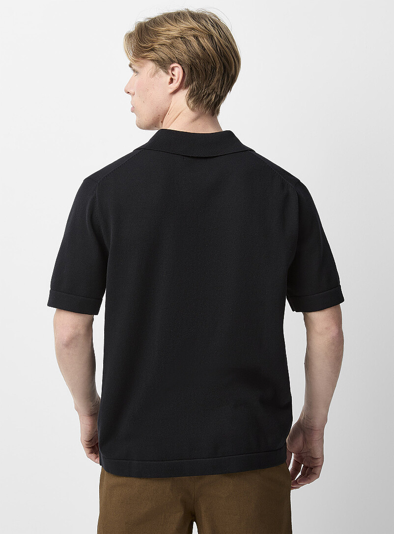 Le 31: La chemise tricot broderie florale &Eacute;cru - Lin pour homme