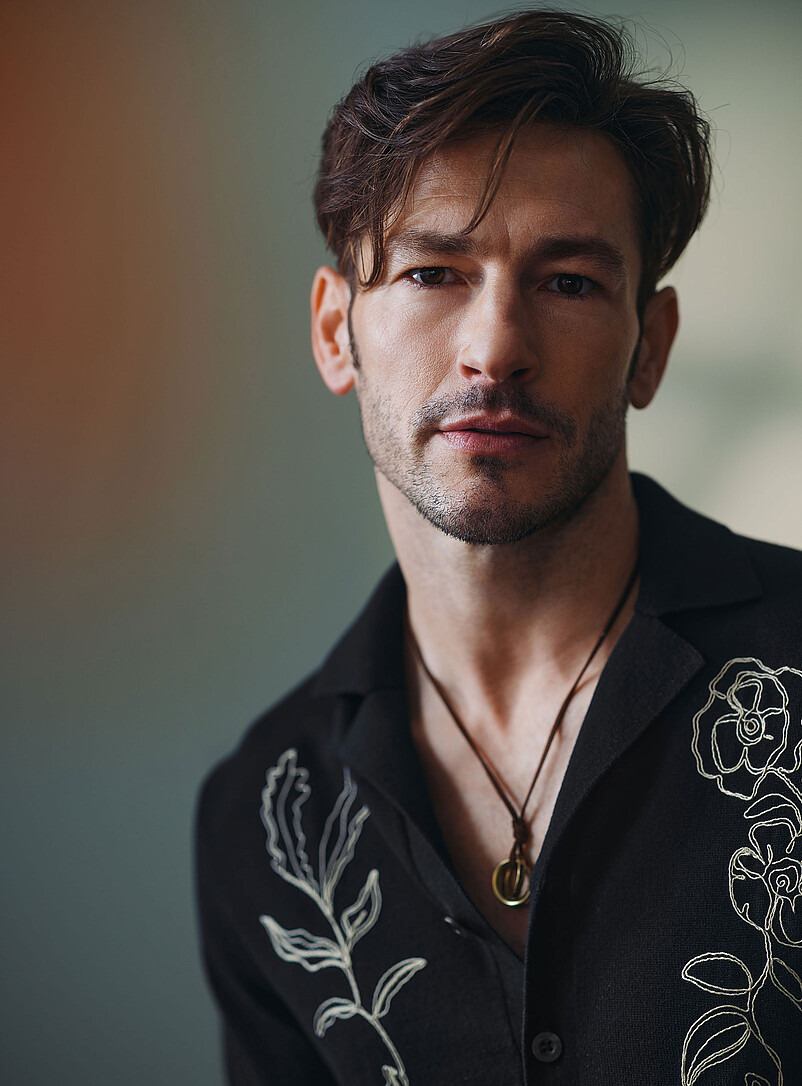 Le 31: La chemise tricot broderie florale &Eacute;cru - Lin pour homme