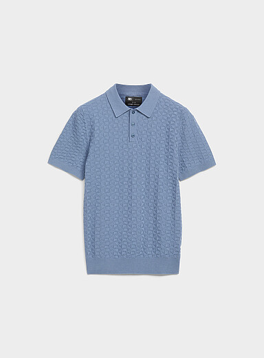 Le polo jacquard relief