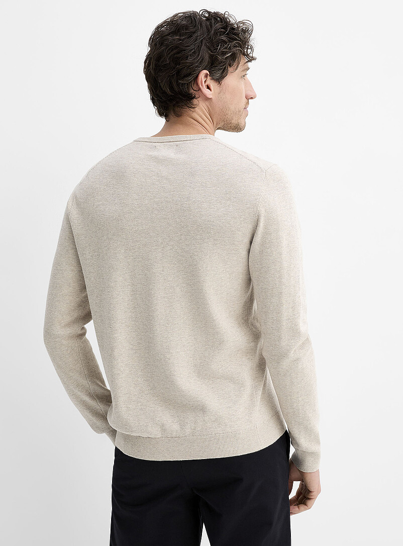 Le 31 Black V-neck sweater for men