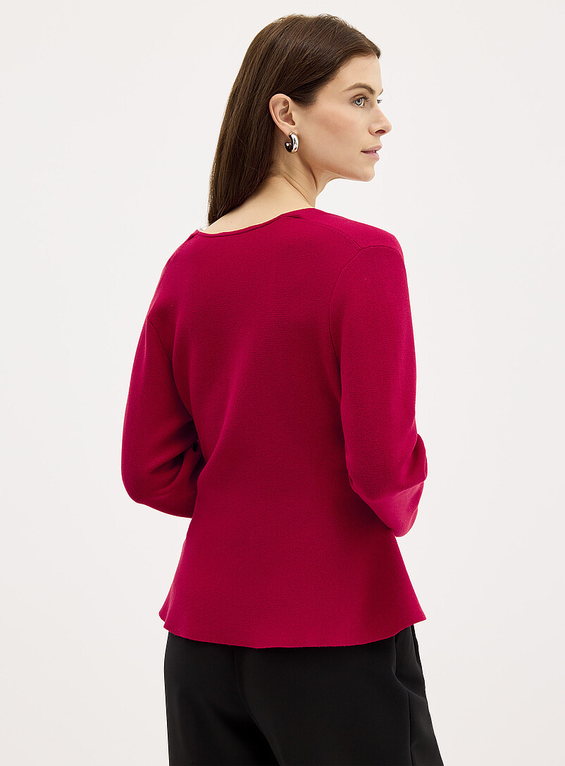 Contemporaine: Le cardigan fermeture crois&eacute;e ceintur&eacute;e Blanc cass&eacute; pour femme
