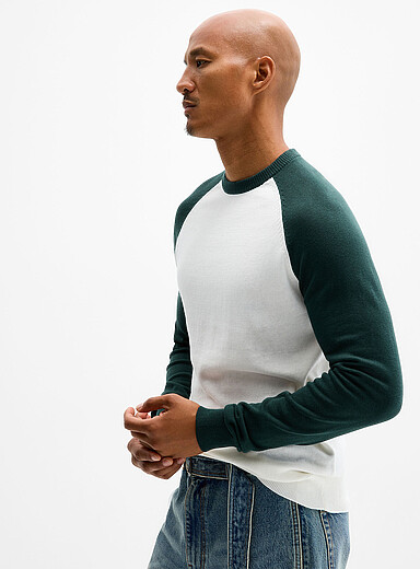 Le chandail raglan en bloc
