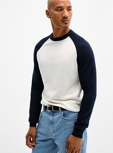 Colourblock raglan sweater