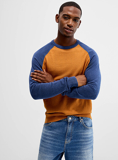 Colourblock raglan sweater