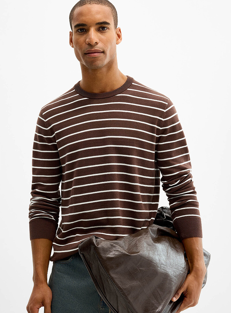Nautical stripe sweater | Le 31 | Shop Men's Crew Neck Sweaters