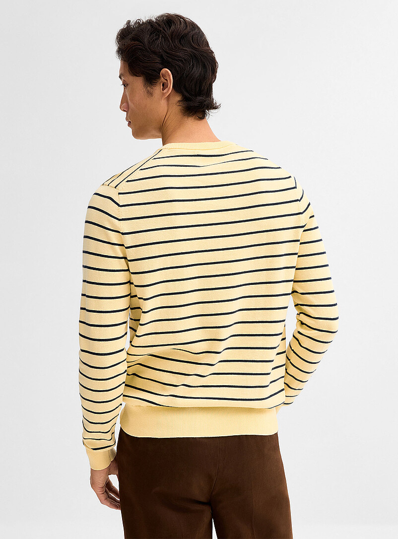 Le 31: Le chandail rayures nautiques Bleu &agrave; motifs pour homme