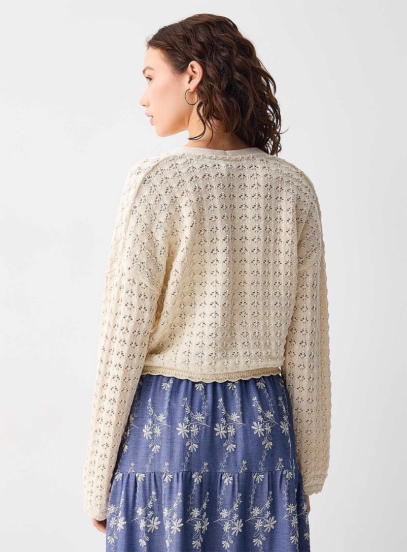 Openwork tie-up cardigan | Twik | Shop Women's Cardigans | Simons