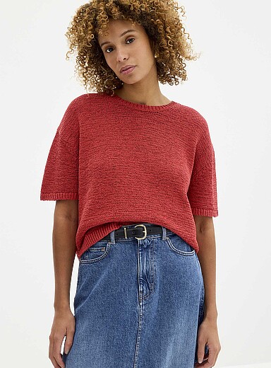 Le chandail ample maille ruban