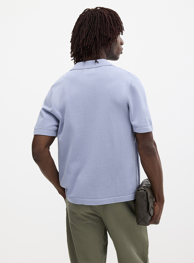Le 31: Le cardigan col polo c&ocirc;tes plates &Eacute;cru - Lin pour homme