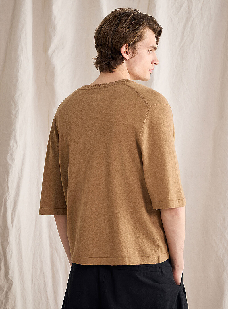 Le 31 Assorted Cashmere-blend short-sleeve cardigan <b>Le 31 Studio capsule</b> for men
