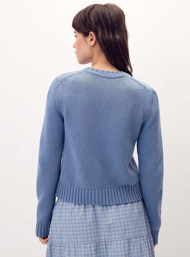 Twik: Le cardigan boutons coeurs Jaune tournesol pour femme