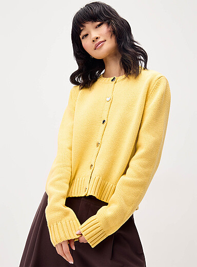 Heart buttons cardigan