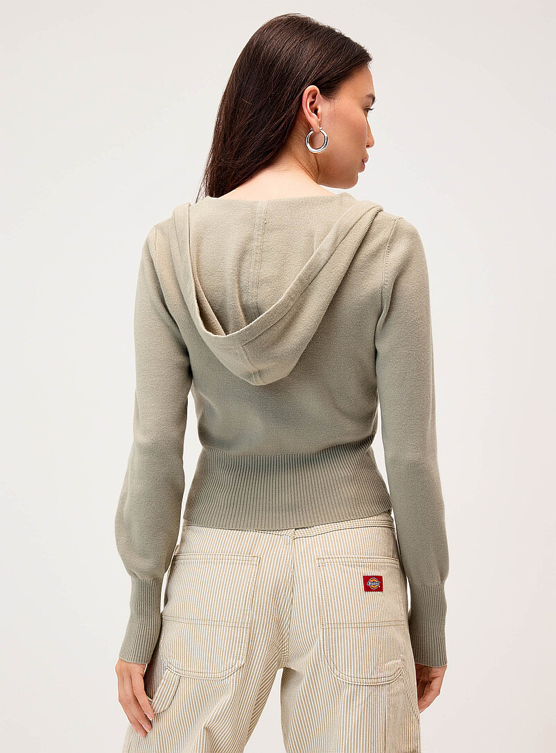 Twik Mint/Pistachio Green Fitted waist zip-up jacket for women