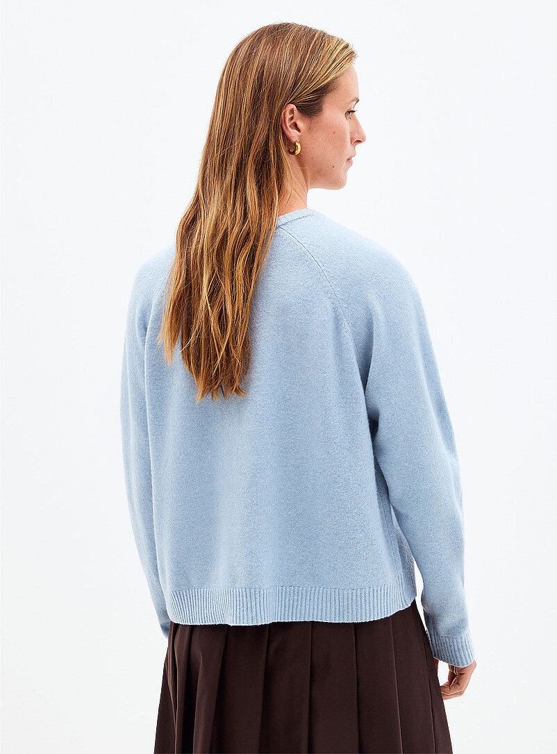 Contemporaine: Le cardigan carr&eacute; ultradoux &agrave; nouer Chocolat - Espresso pour femme