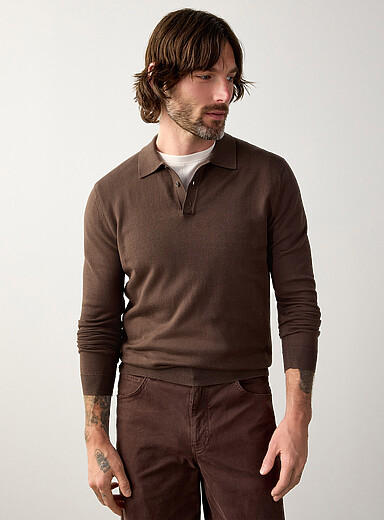 Modal knit polo