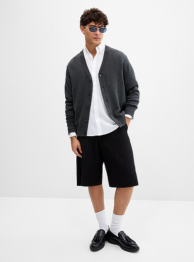 Le cardigan col V &eacute;pur&eacute;