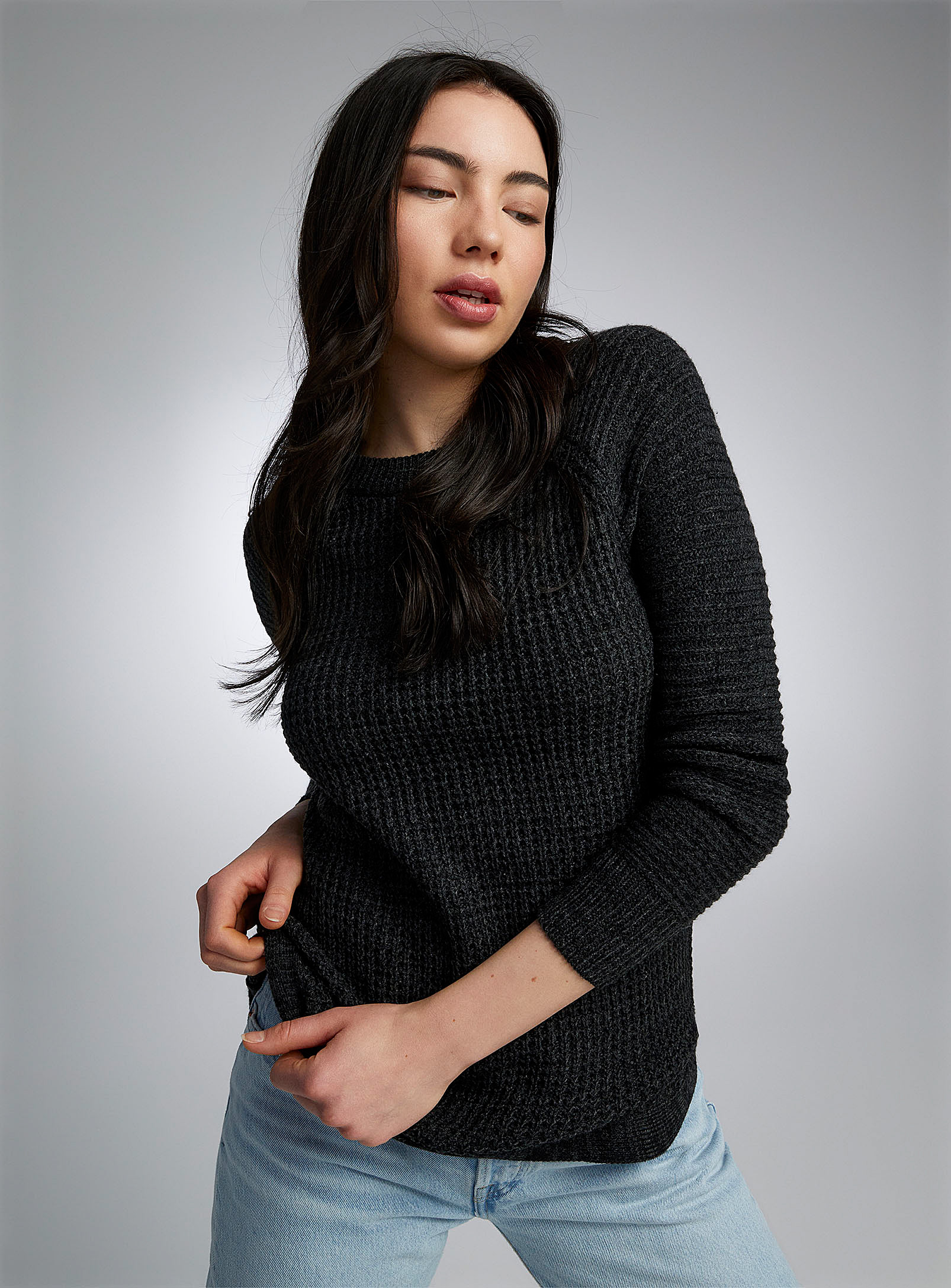 Twik Ribbed Knit Sweater In Oxford