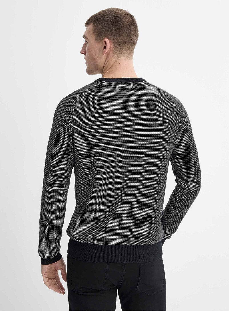 Piqué jacquard sweater product image 3