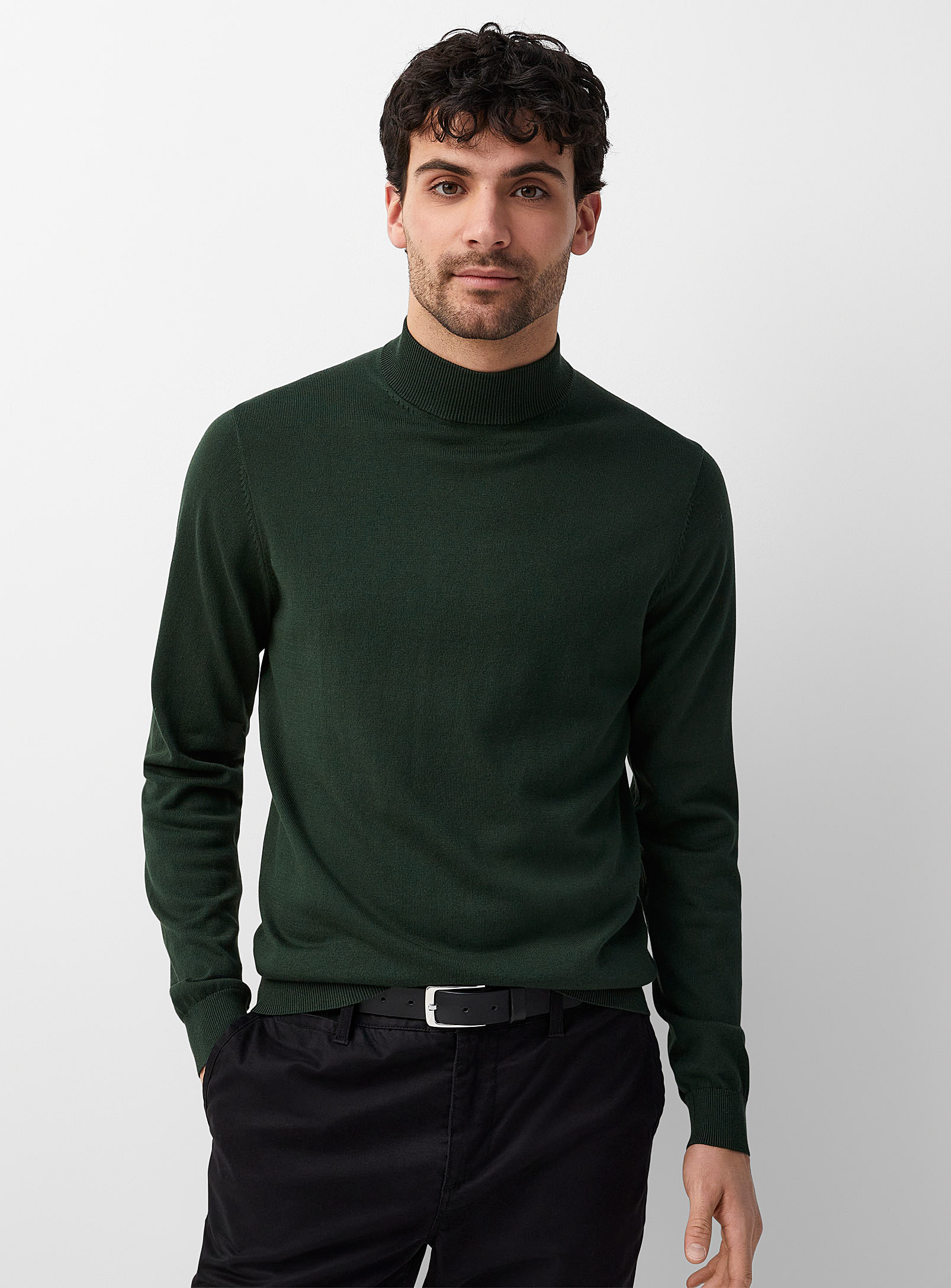 Le 31 Tencel Tm Modal Mock-neck Minimalist Sweater In Assorted