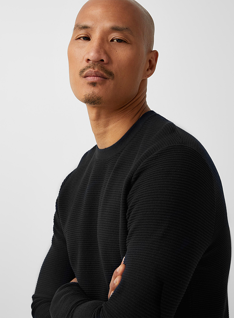 Ottoman stripe sweater product image (primary)