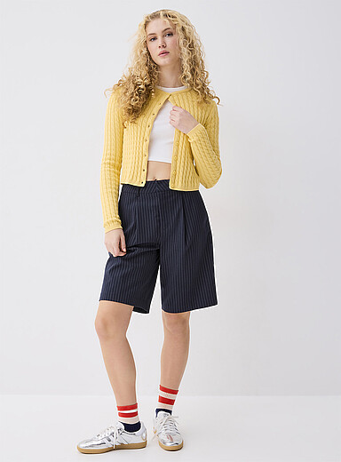 Mini-cable cropped cardigan product image 3