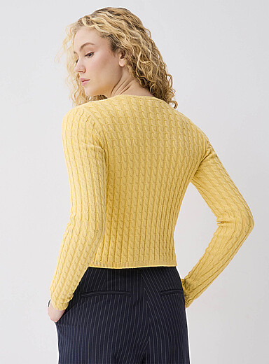 Mini-cable cropped cardigan product image 4