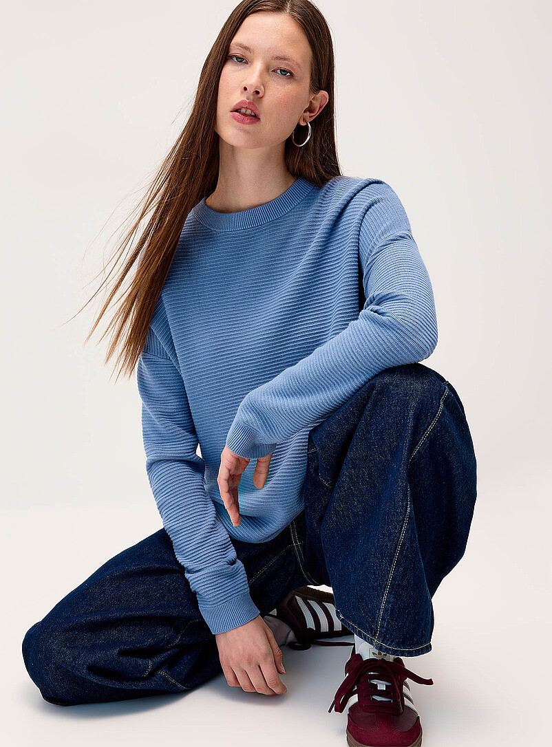 Oversized Ottoman Knit Sweater